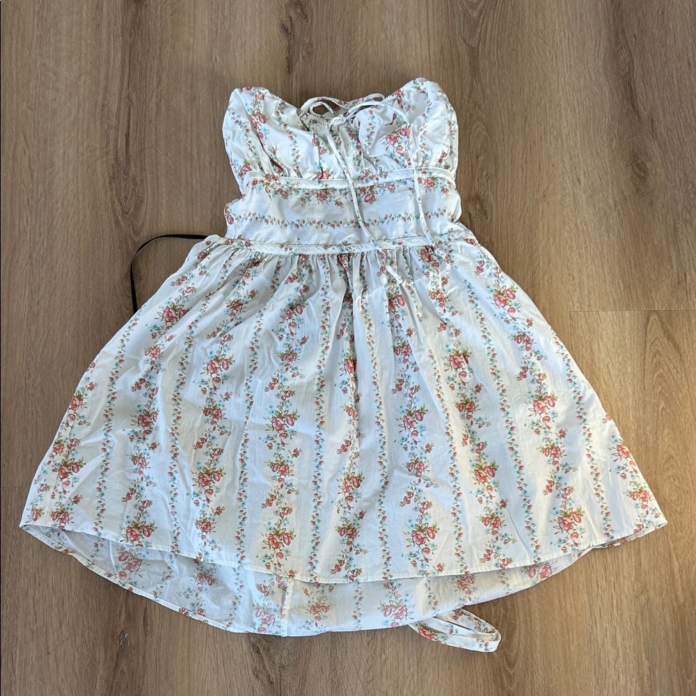 Floral White  Womens Dress